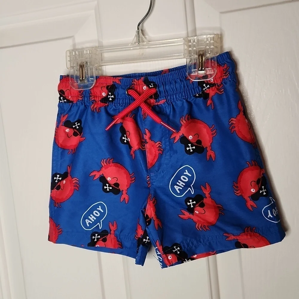 Carters' Ahoy Crab Swim Trunks Size 18M
